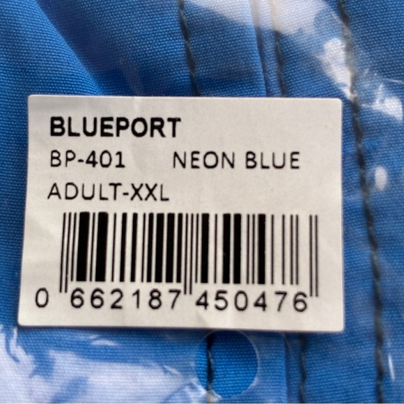 Men's Blueport By Le Club Swim Trunks Neon Blue XXL - Picture 7 of 8